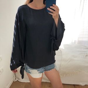 Navy Blue Dressy top